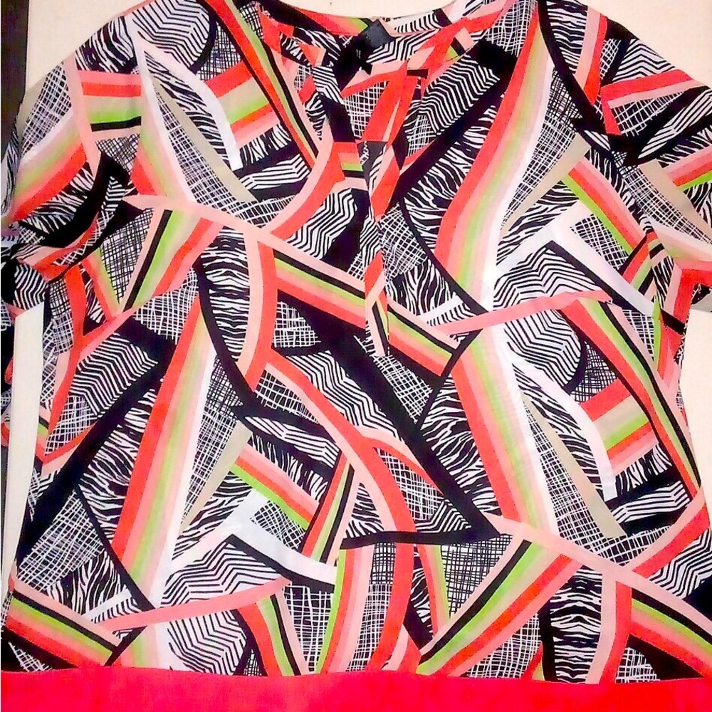 Beautiful V-Neck Blouse, 3X from New Directions (Belk)